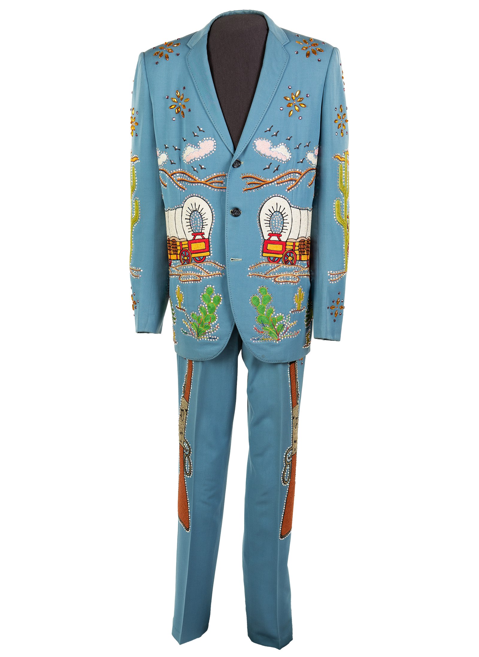 Porter Wagoner suit, 1960s; courtesy of Debra Jean Loy in museum presentation.